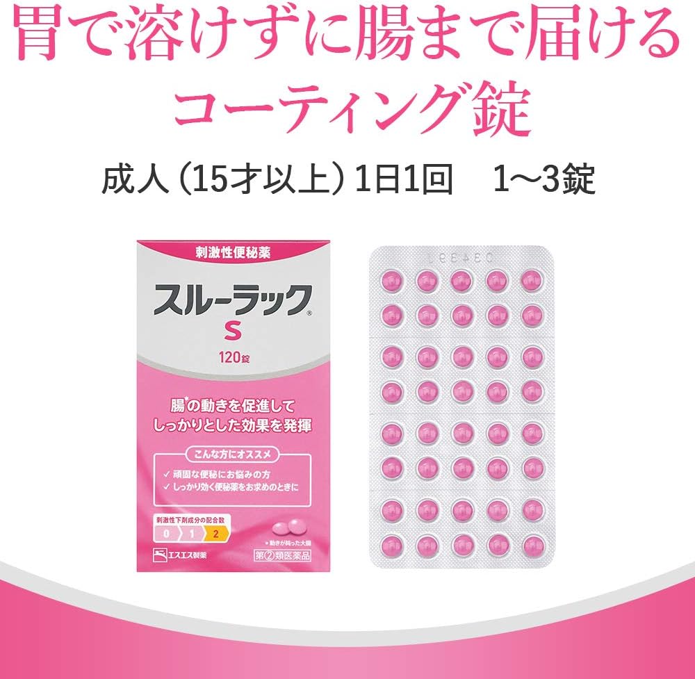 【指定第2類医薬品】スルーラックS 120錠