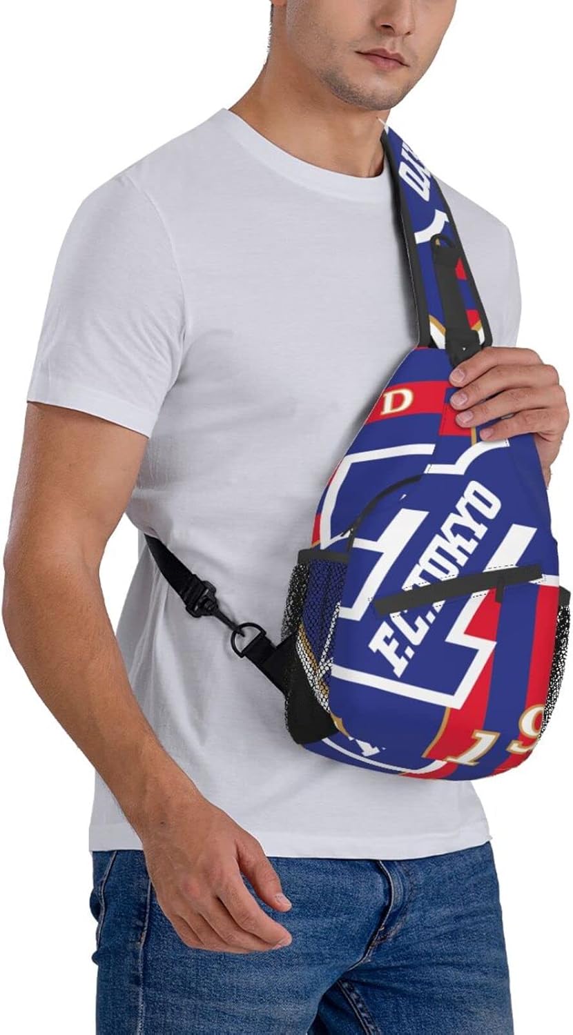 Fc Tokyo Shoulder Bag, Large Capacity, Shoulder Bag, Crossbody Bag, Mountain Climbing, Going to School, Events, Animation, Moe Goods? Multifunctional Lightweight Unisex Gift Sports Rucksack Backpack Bag
