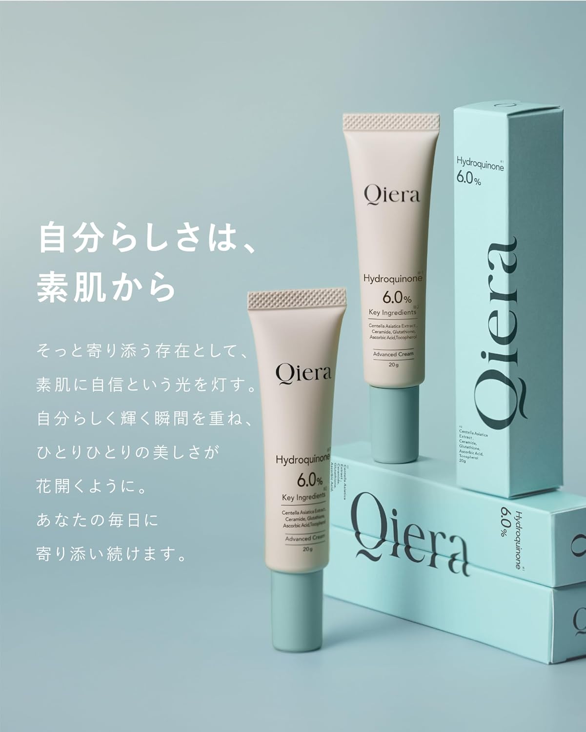 Hydroquinone 6% High Concentrated Formula, Hydroquinone Beauty Cream, 0.7 oz (20 g), Retinol, Glutathione, Vitamin C, Ceramide, CICA Transparent, Made in Japan