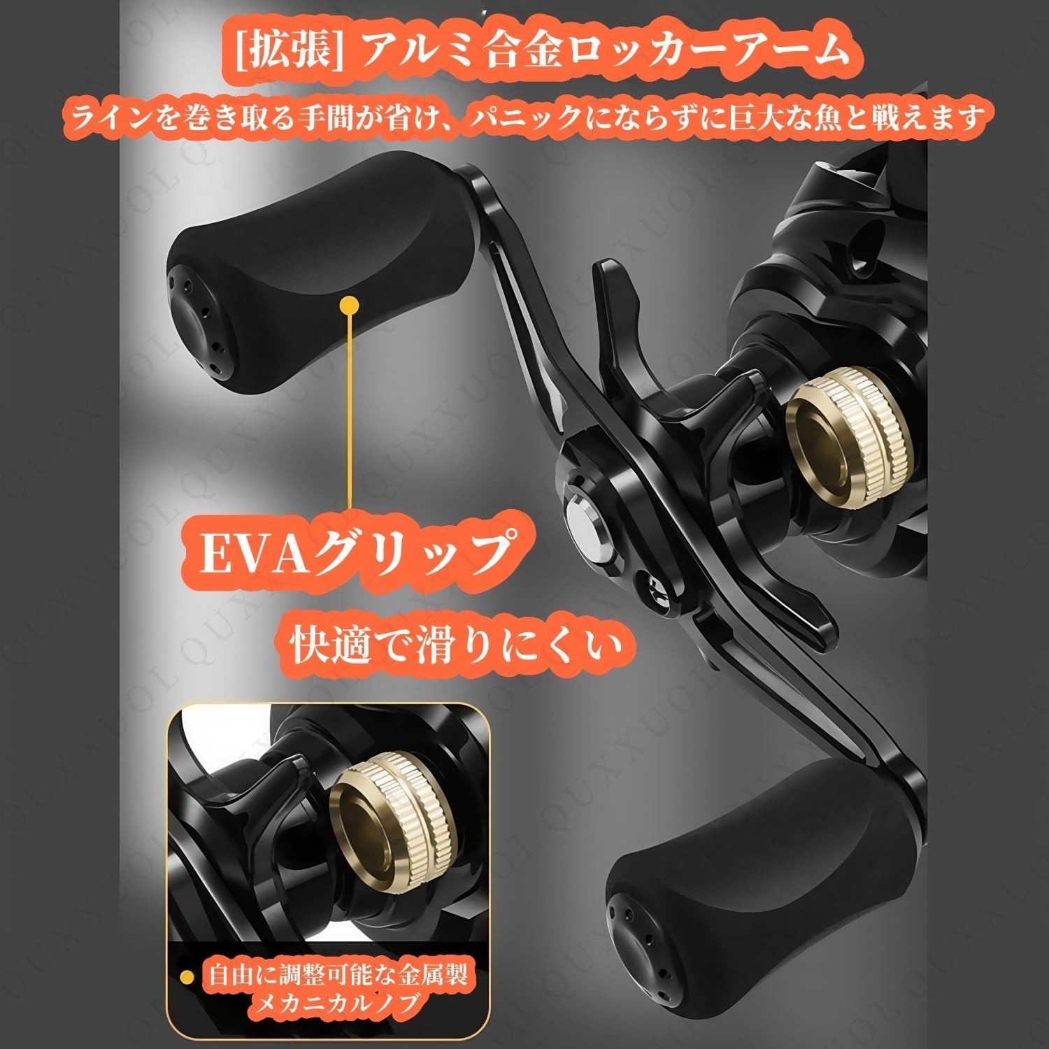 Bait Fishing Reel 7.3:1 Gear Ratio Digital Fishing Reel 10 Speed Magnetic Brake Fish Shot Alarm System Double Bearing 15kg Load Capacity Conical Line Exit Design Fast Line Exit Long Casting