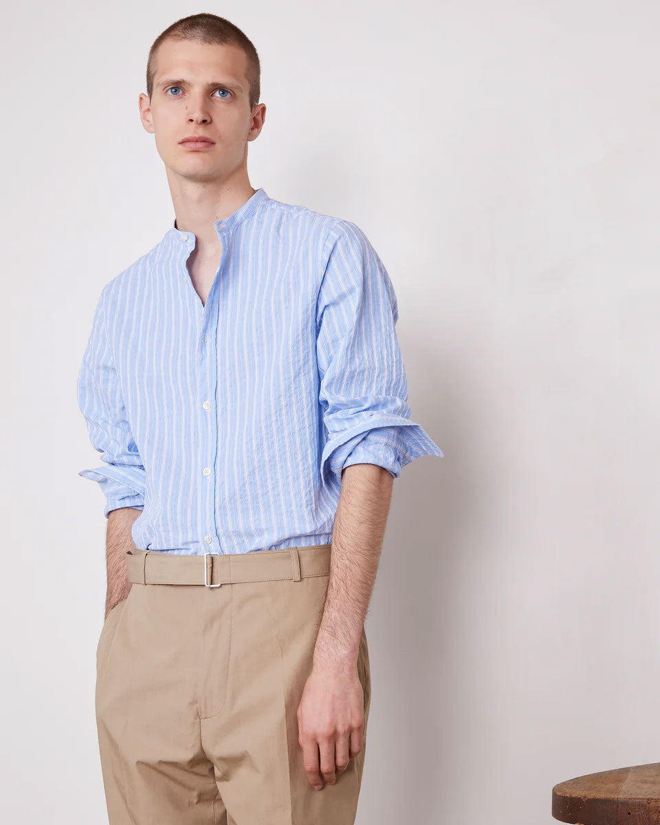 Off Officine Generale Shirts Blue - Image 8