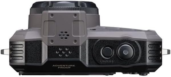 Pentax WG-1000 Pentax Compact Digital Camera, Waterproof 49.2 ft (15 m), Dustproof, Shock Resistant, CALS Mode, 16 Megapixels, 4x Optical Zoom, 32 GB SD Card Included (Gray)