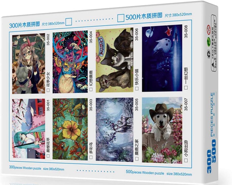 LoveTheFamily Puzzles Mermaid 500 Piece Jigsaw Puzzle, Alphabet Writing on the Back, Birthday Gift, Toy Art, Crafts, DIY, Handmade, Decoration, Cartoon Anime, Early Buddhism, Toy (Wooden Puzzle), 15.0