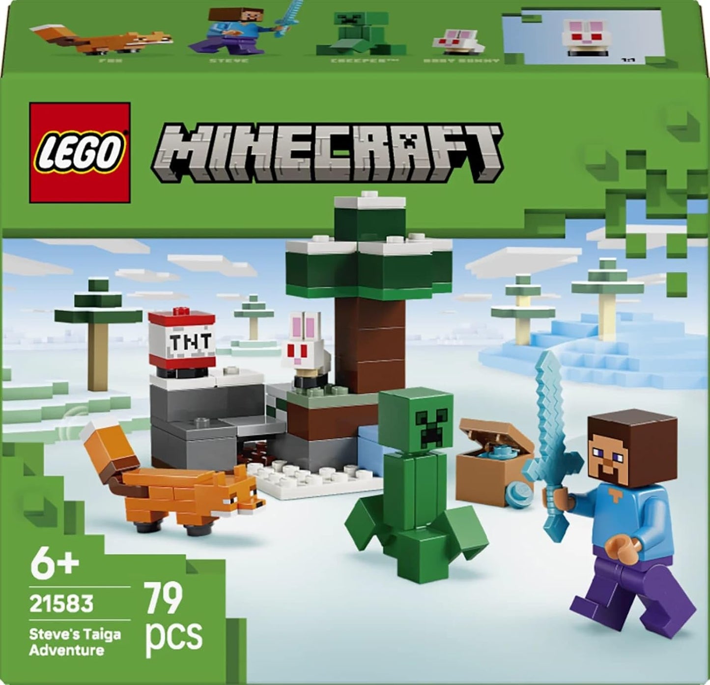 Lego Minecraft Steve Tiga's Adventure Toy Birthday Present Blocks Educational Toy for Boys Girls Children 6 7 8 9 Years Old Game Pretend Play Pretend Play Pretend Play
