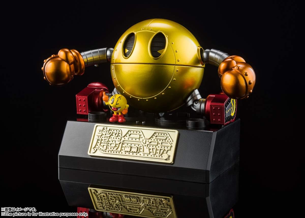 Tamashi Nations Super Alloy Pac Man, Approx. 4.1 inches (105 mm), ABS & Die-Cast Pre-Painted Action Figure