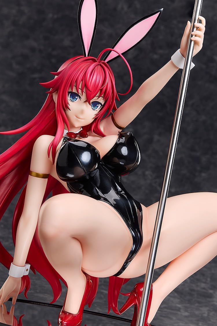 Freeing High School DxD HERO Rias Gremory Live Leg Bunny Ver. 2nd Plastic Painted and Assembled Figure, 1/4 Scale, Exclusive Base Included, Total Height Approx. 16.1 inches (410 mm), Includes Metal