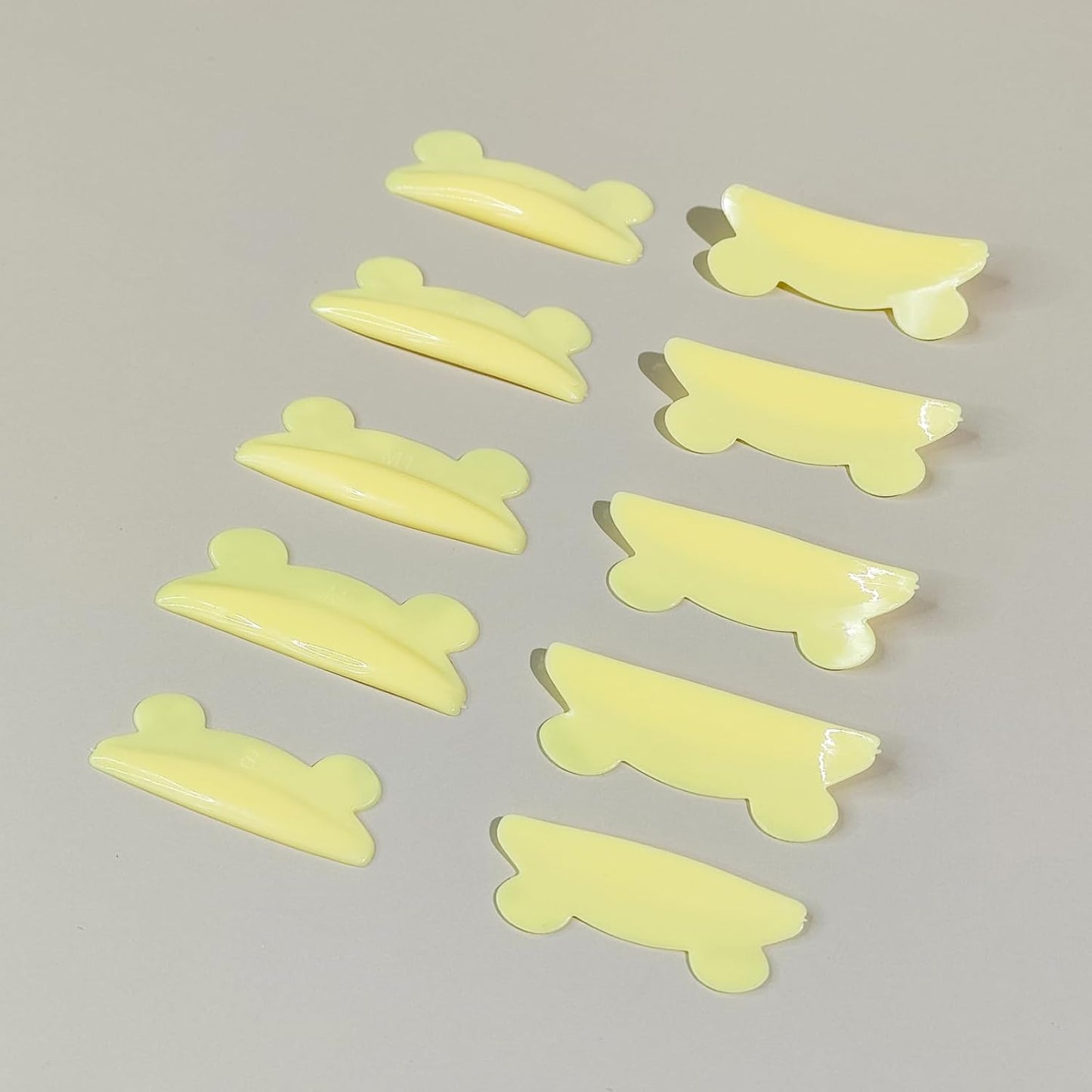 Libeauty Eyelash Perm Pad Cute Mouse Shaped Reusable Eyelash Lift Shield Self Adhesive Super Soft Eyelash Perm Rod 10pcs/5 Sizes Eyelash Perm Tool