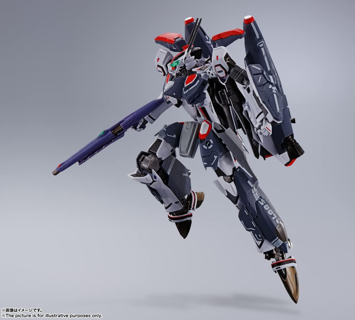 BANDAI SPIRITS DX Chogokin Macross F VF-25F Super Messiah Valkyrie (Alto Saotome) Revival Ver. Approx. 13.4 inches (340 mm), ABS & Die Cast & PVC Painted Action Figure