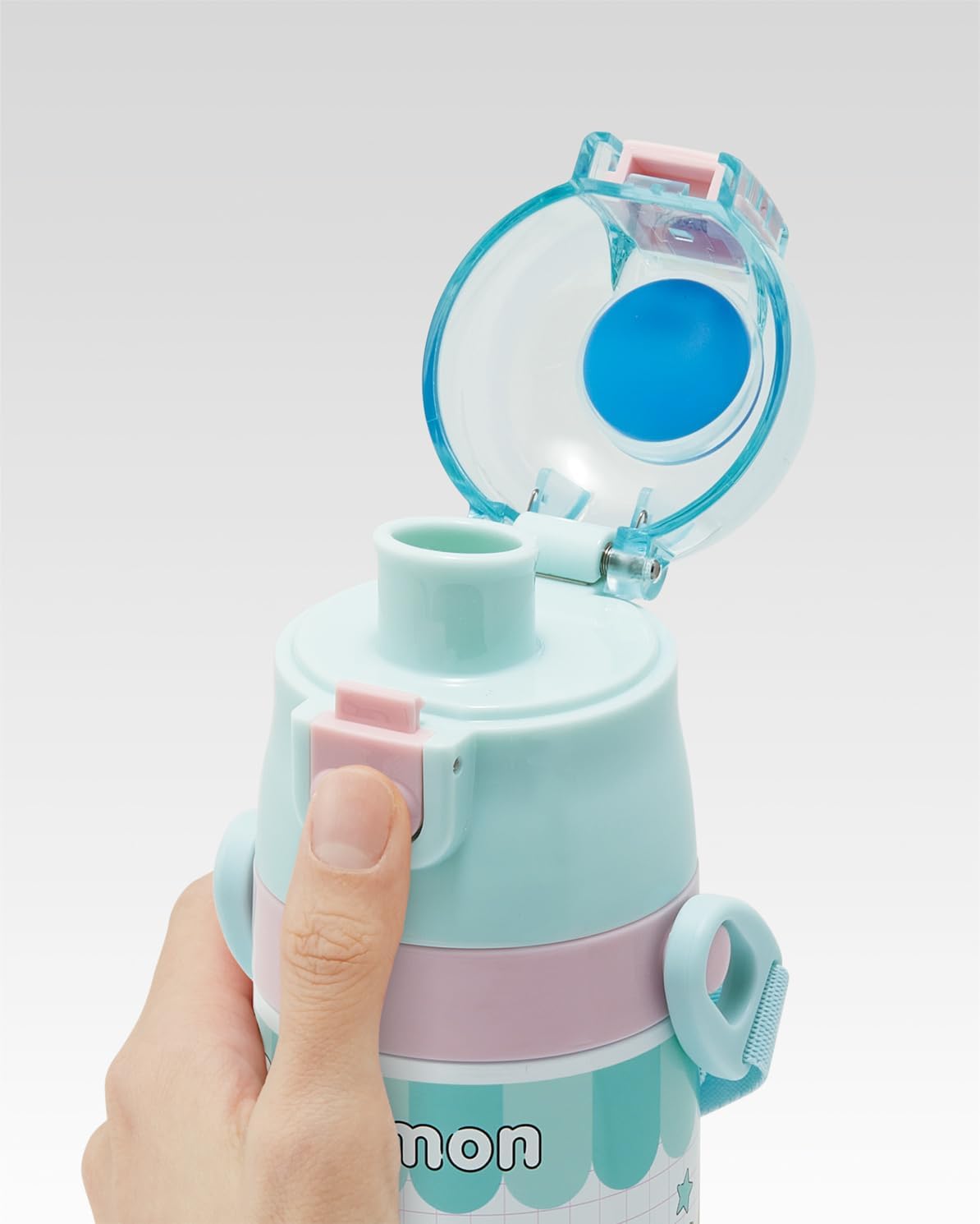 Skater SDC4-A Children's Water Bottle, Direct Drinking, 16.2 fl oz (470 ml), Pokemon, Popping Up, Girls, Cold Insulation, Stainless Steel, Lightweight Type, Sports Bottle, Kids, Water Bottle