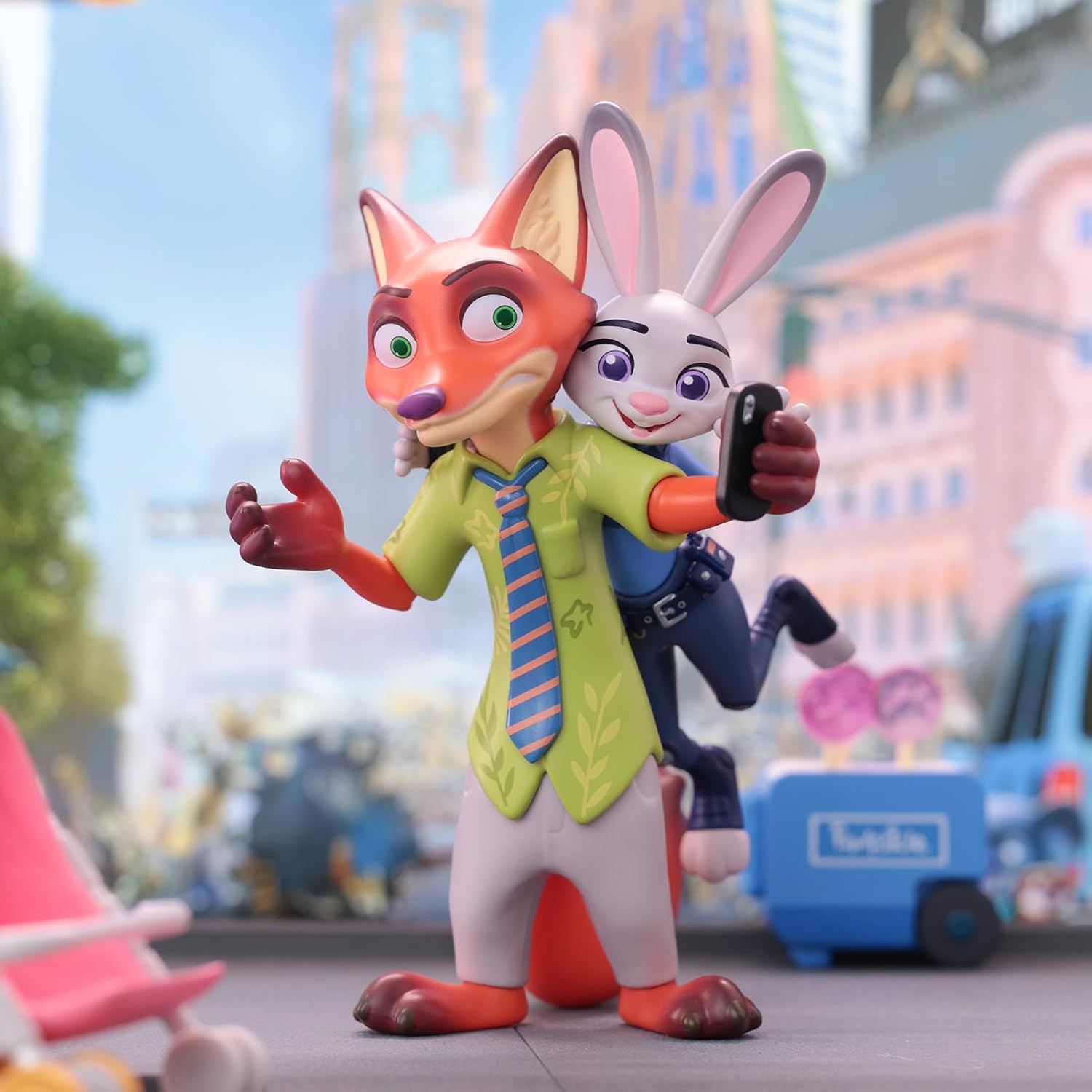 TOP TOY Disney Zootopia Judy & Nick Story Series [1 Piece] Plush Toy Blind Box Figure Soft Vinyl PVC Premium Toy Birthday Present for Disney Character Collectors