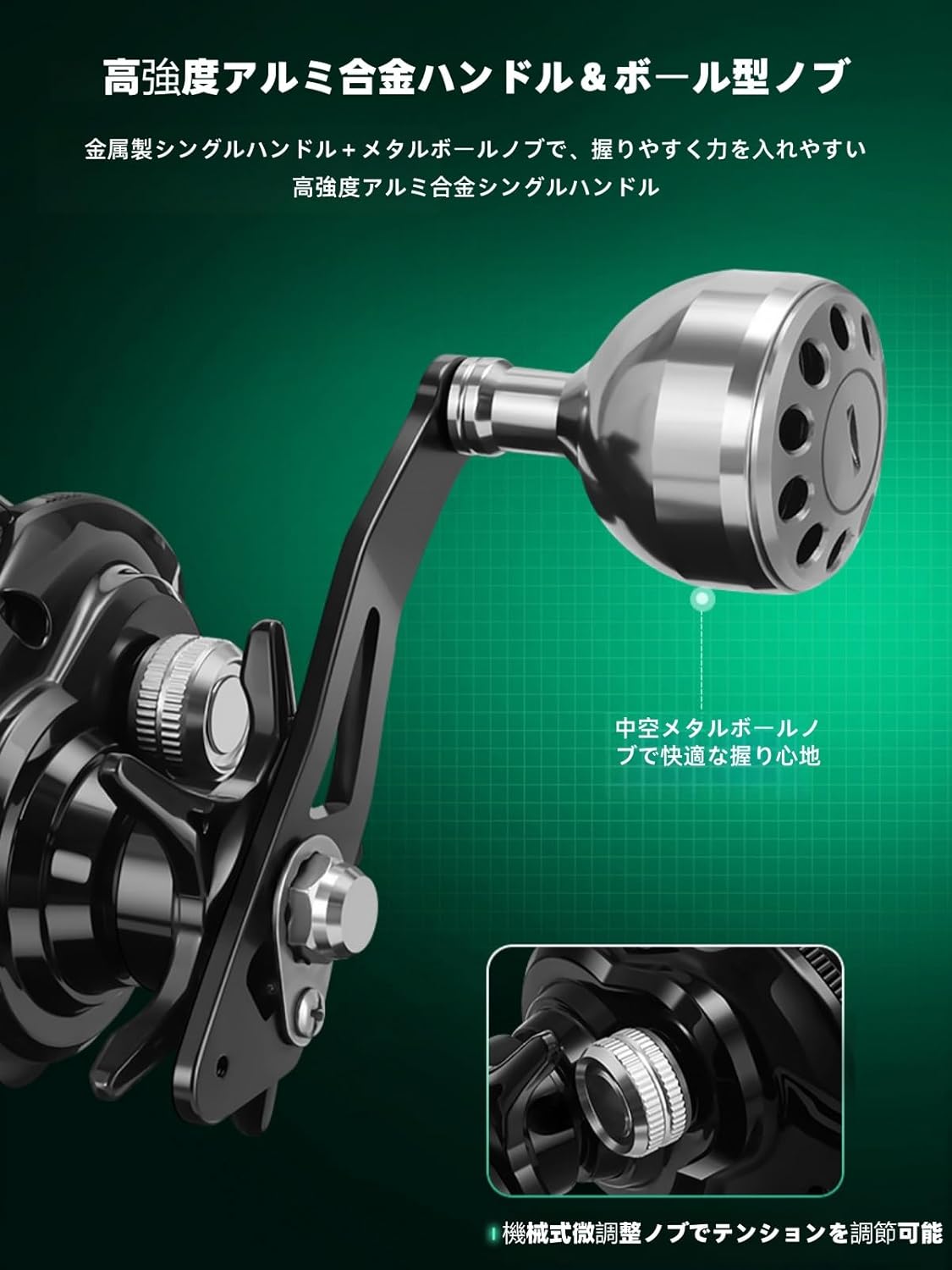 Baitcasting Reel, Electric Reel, Easy to Use for Maximum Drag Saltwater Fishing, 10 Speed Strong Magnetic Brake, Super Lug Force, Ideal for Wild Fishing and Saltwater Fishing, Long Range Raft Fishing
