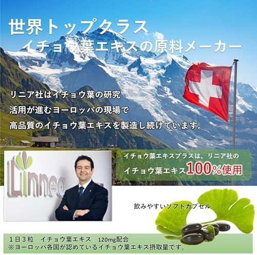 Ribet Corporation Ginkgo Leaf Extract Plus 30 Day Supply DHA EPA Ginkgo Leaf Extract Patent Extraction Method with Pill Case