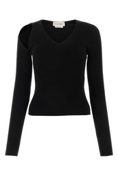Alexander Mcqueen アレクサンダーマックイーンブラックサテンドレス - Image 8
