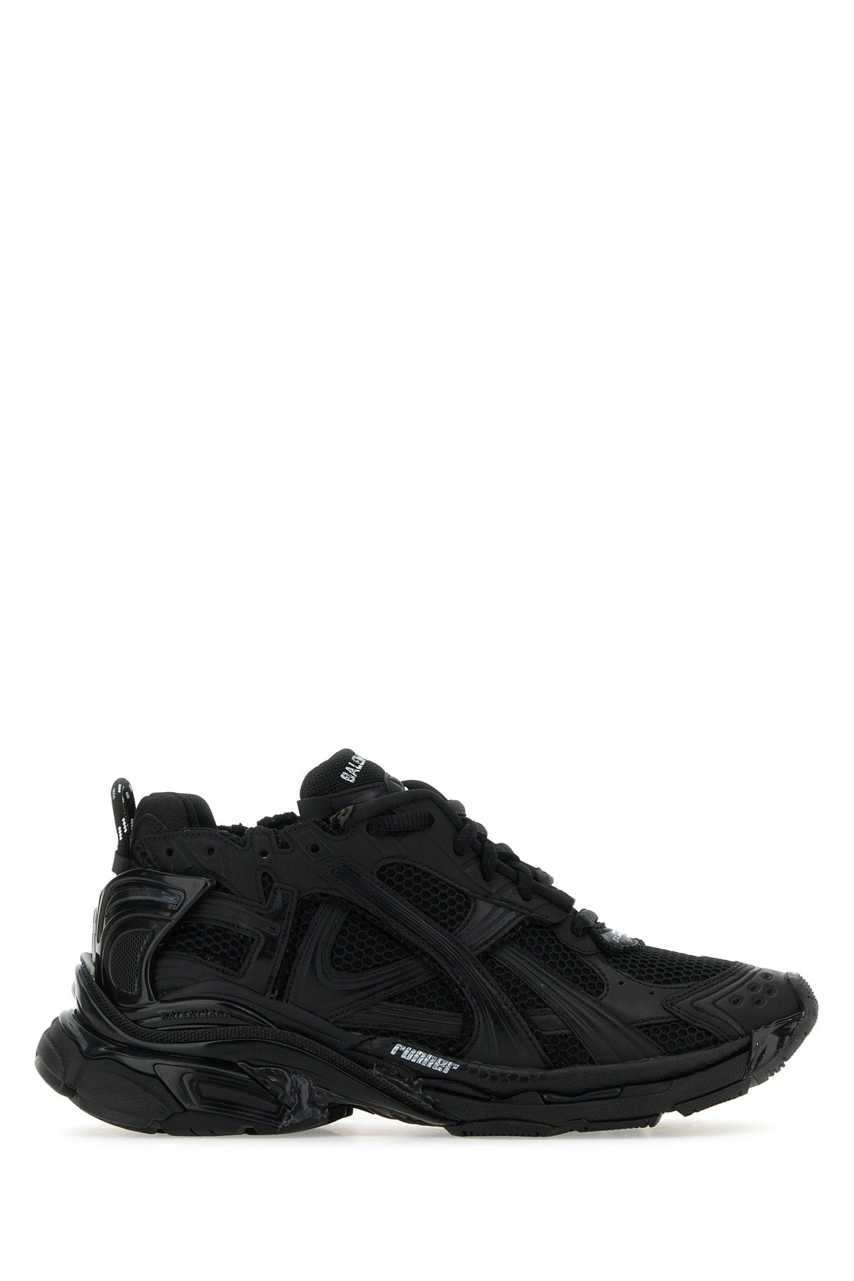 Balenciaga Balenciaga Black MeshとRubber Runnerスニーカー - Image 8