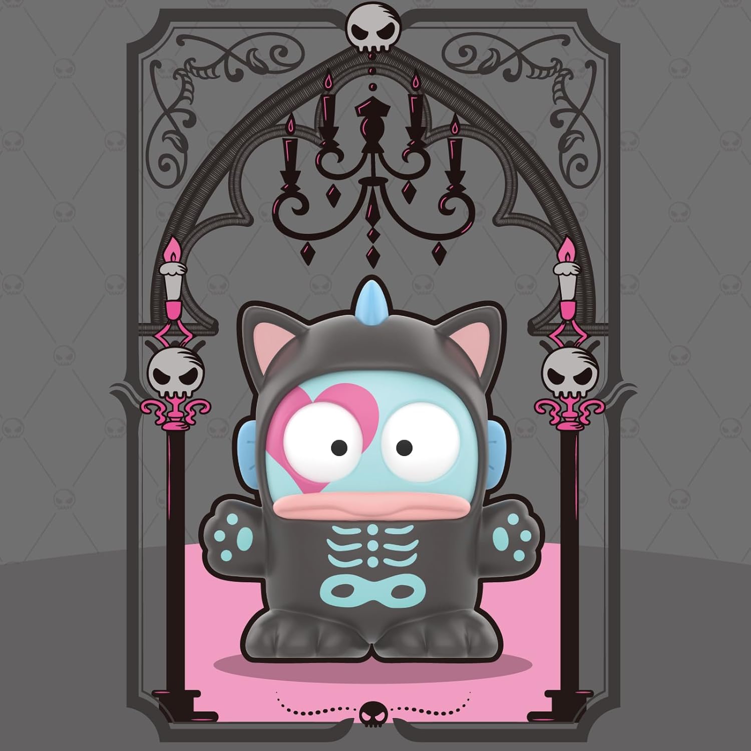 TOP TOY Sanrio Characters "Halloween Trick Night" Series [1 Piece] Blind Box Figure Soft PVC Present Birthday Gift Kitty Chrome Cinnamon Roll My Melo Character Collector