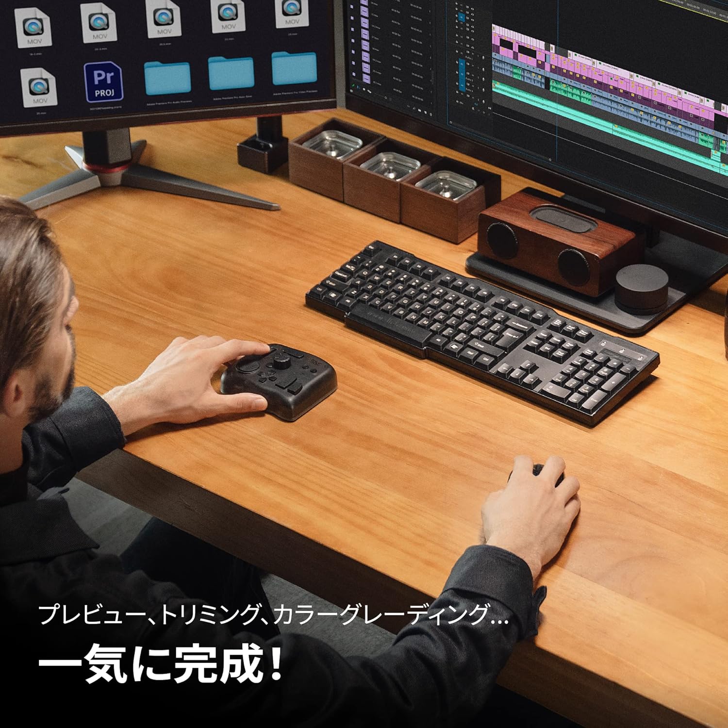 TourBox Elite [Flagship Model] Left Hand Device Bluetooth Tactile Feedback Video Movie Editing Post-Pro Modeling Tonal Correction Photo Processing Illustration Blind Operation ClipStudioPaint