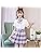 YUJIANXIONG Children's Uniform Skirt, Mini Skirt, Girls Shirt, Long Sleeve, Short Sleeve Shirt, Girls' Uniform, Ribbon, Dance, Anime, Cosplay, Costume, Halloween, Costume, Sailor Suit