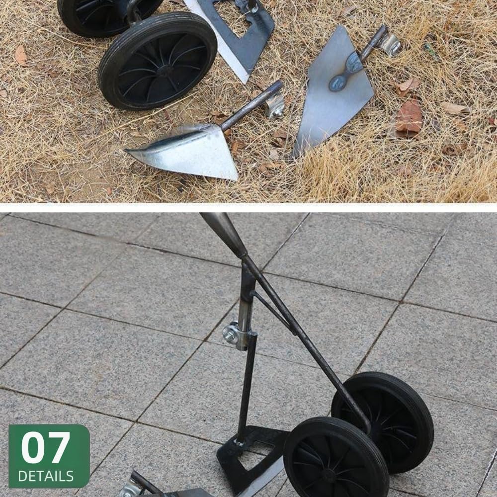 Triangular Hoe, Hoe, Triangular Hoe, Tilling Hoe, 3-in-1 Multi-Function, Farm Tools, Grass Shaving, Grooves, Soil Releasing, Gardening, Farming, Gardening, Home Vegetable Gardening, Durable