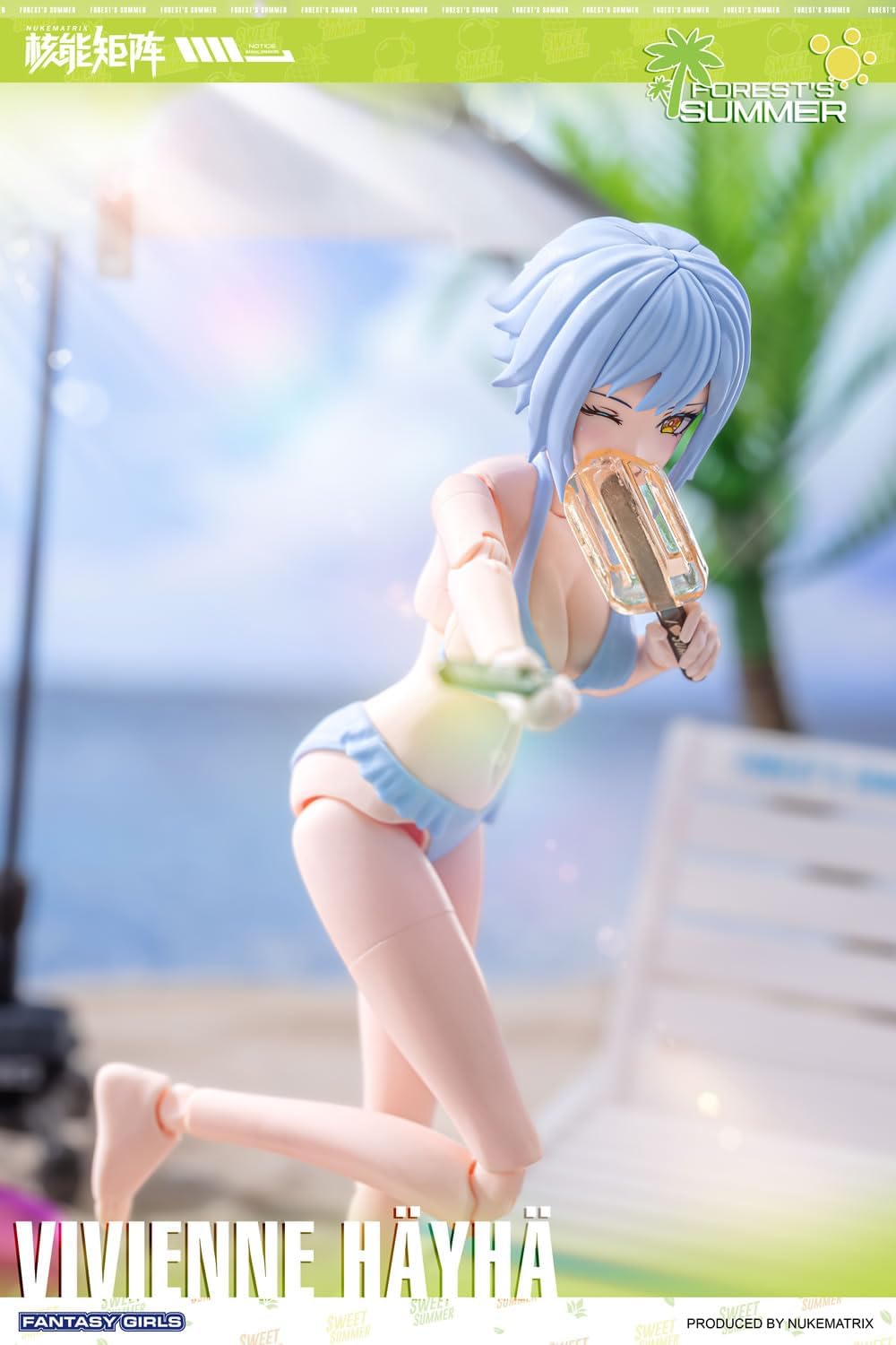 NUKE MATRIX Forest Summer FANTASY GIRLS Vivienne Heihe 1/10.5 Scale PVC & ABS Plastic Model Kit