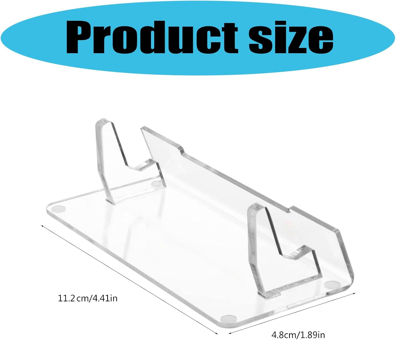 Portable Acrylic Holder for 2PCS Gaming and Watch Console Video Game Accessories Storage Rack Clear Display Bracket
