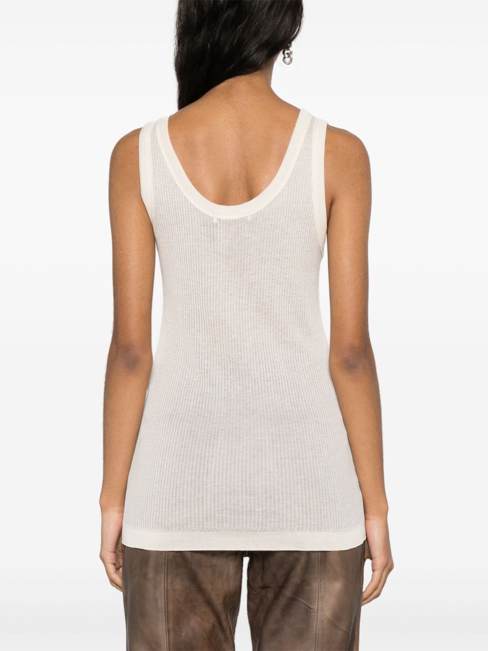 Lemaire Lemaire Ribbed Tank Top - Image 8