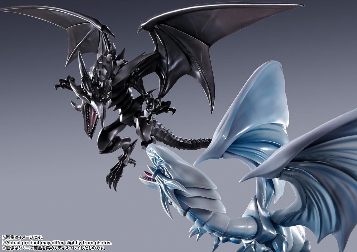 S.H. Monster Arts Yu-Gi-Oh! Duel Monsters Red-Eyes Black Dragon, Approx. 8.7 inches (220 mm), PVC & ABS Pre-painted Action Figure