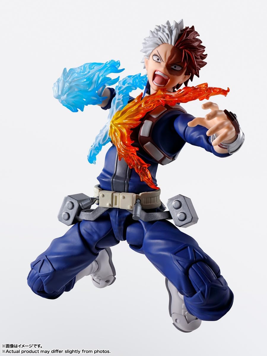 TAMASHII NATIONS S.H. Figuarts My Hero Academia Shoto Todoro, Approx. 5.9 inches (150 mm), PVC & ABS, Pre-painted Action Figure