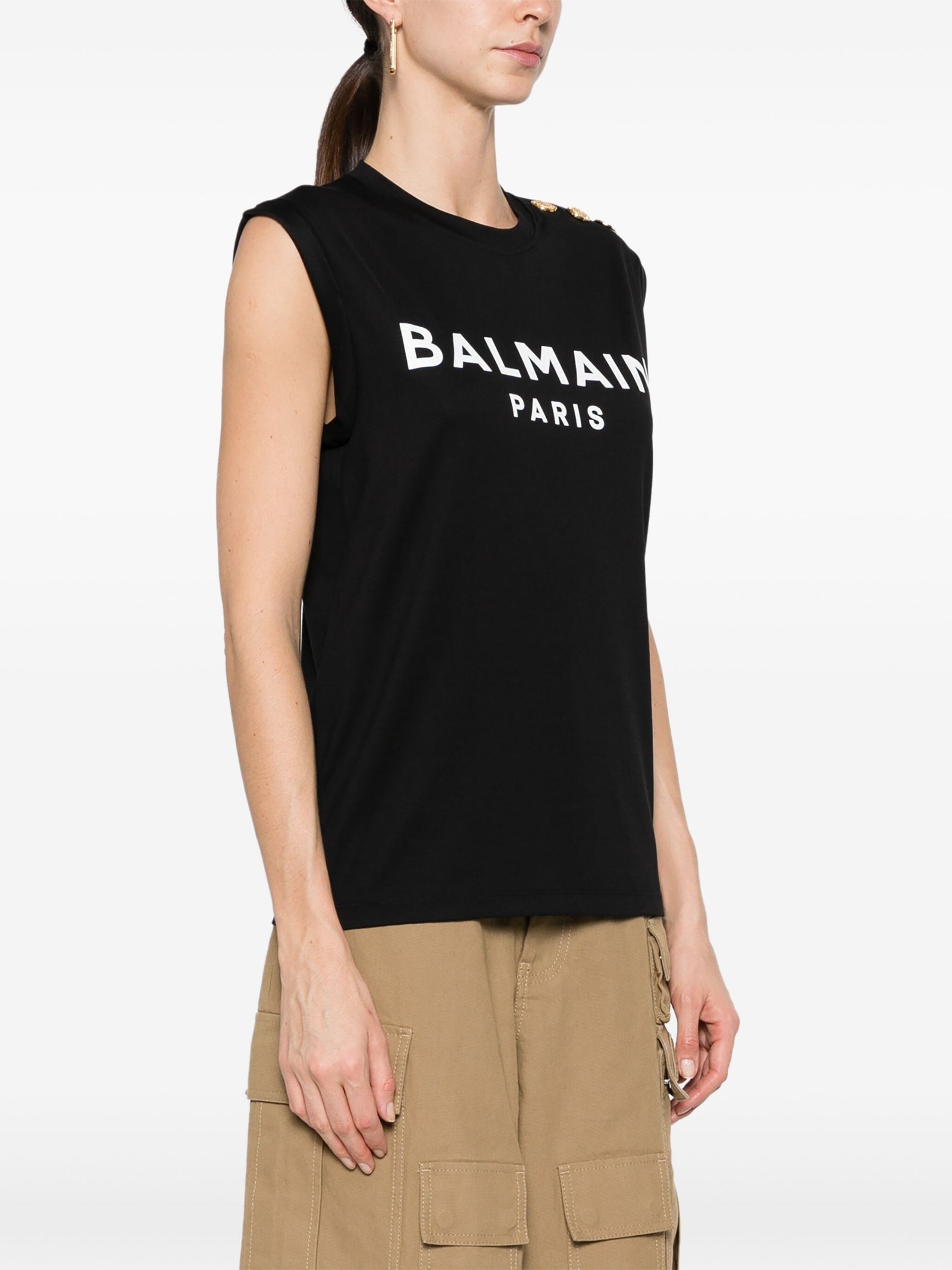 Balmain Paris バルメインパリプリントタンクトップ - Image 8