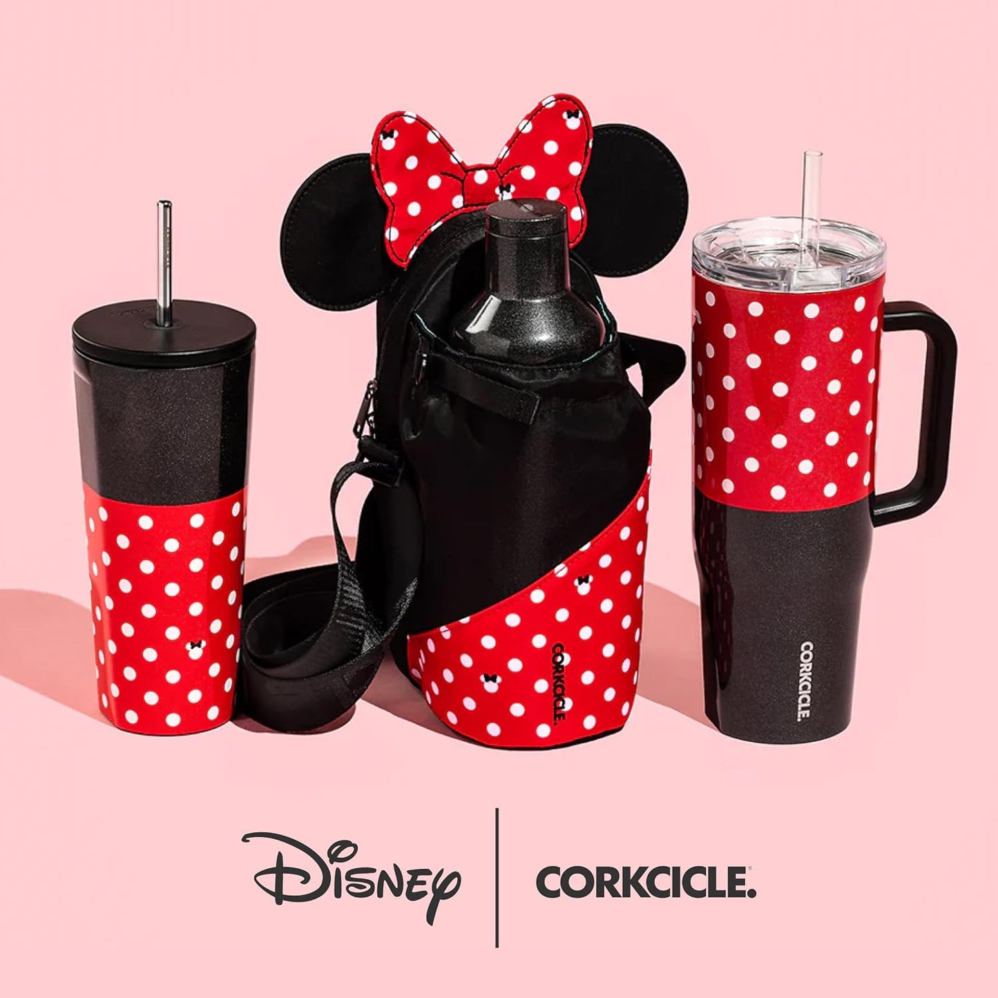 Corkcicle Vaso de Disney – Acero inoxidable con triple aislamiento – Mantiene las bebidas frías 9 horas – Tapa a prueba de derrames y reutilizable – Regalo de vasos de verano – Mantiene las bebidas