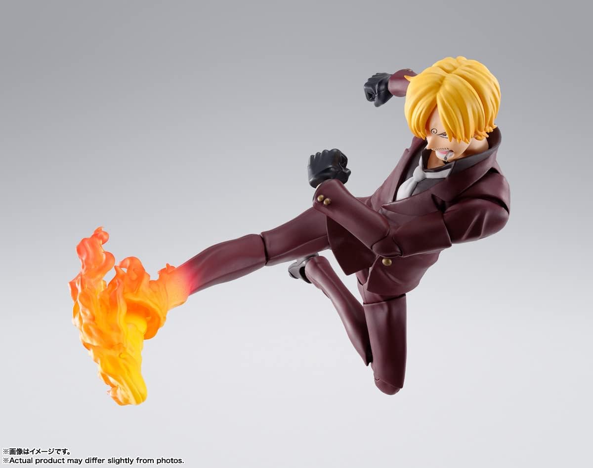 BANDAI SPIRITS S.H. Figuarts ONE PIECE Sanji Invasion of Onigashima Approx. 5.9 inches (150 mm), ABS & PVC Pre-painted Action Figure