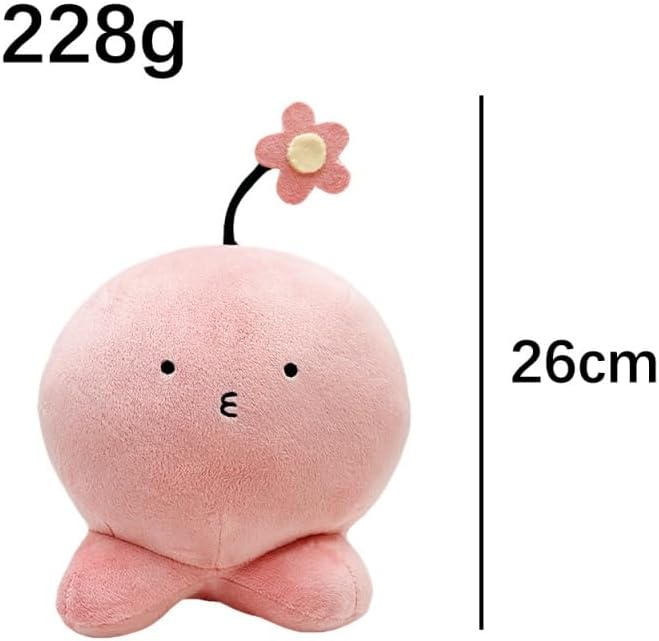 HIYOKU Anime Plush Toy 7.9 inches (20 cm), Cute, Soft, Fluffy, Body Pillow, Toy, Students, Sleeping, Warming Hands, Figurine, Anime Goods, Moe Goods, Fashionable (Pink Octopus)