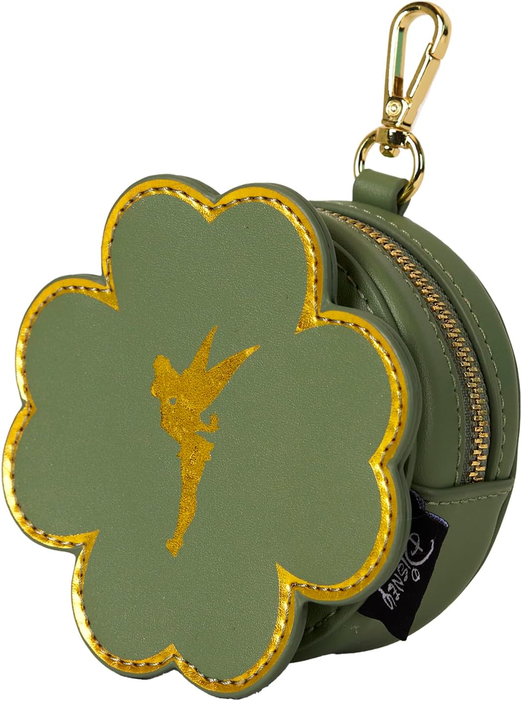 Loungefly Disney Tinker Bell Bolsa Tote de Trébol de 4 Hojas con Bolsa para Monedas