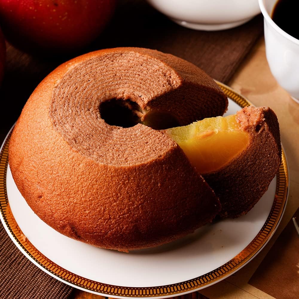 Whole Apple Wrapped Up Apple Cake 1 Piece (Whole Size: Plain Flavor) Baumkuchen Present Gift Large Capacity Internal Celebration Congratulatory Gift Food Waste Commercial Use Baumkuchen Celebration