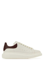 Alexander Mcqueen アレクサンダーマックイーンホワイトレザースニーカーと白い革のかかと - Image 8