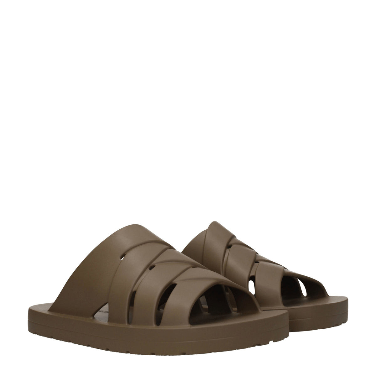 Bottega Bottega Veneta Slippers And Hooves Man Rubber Green/Liana - Image 8