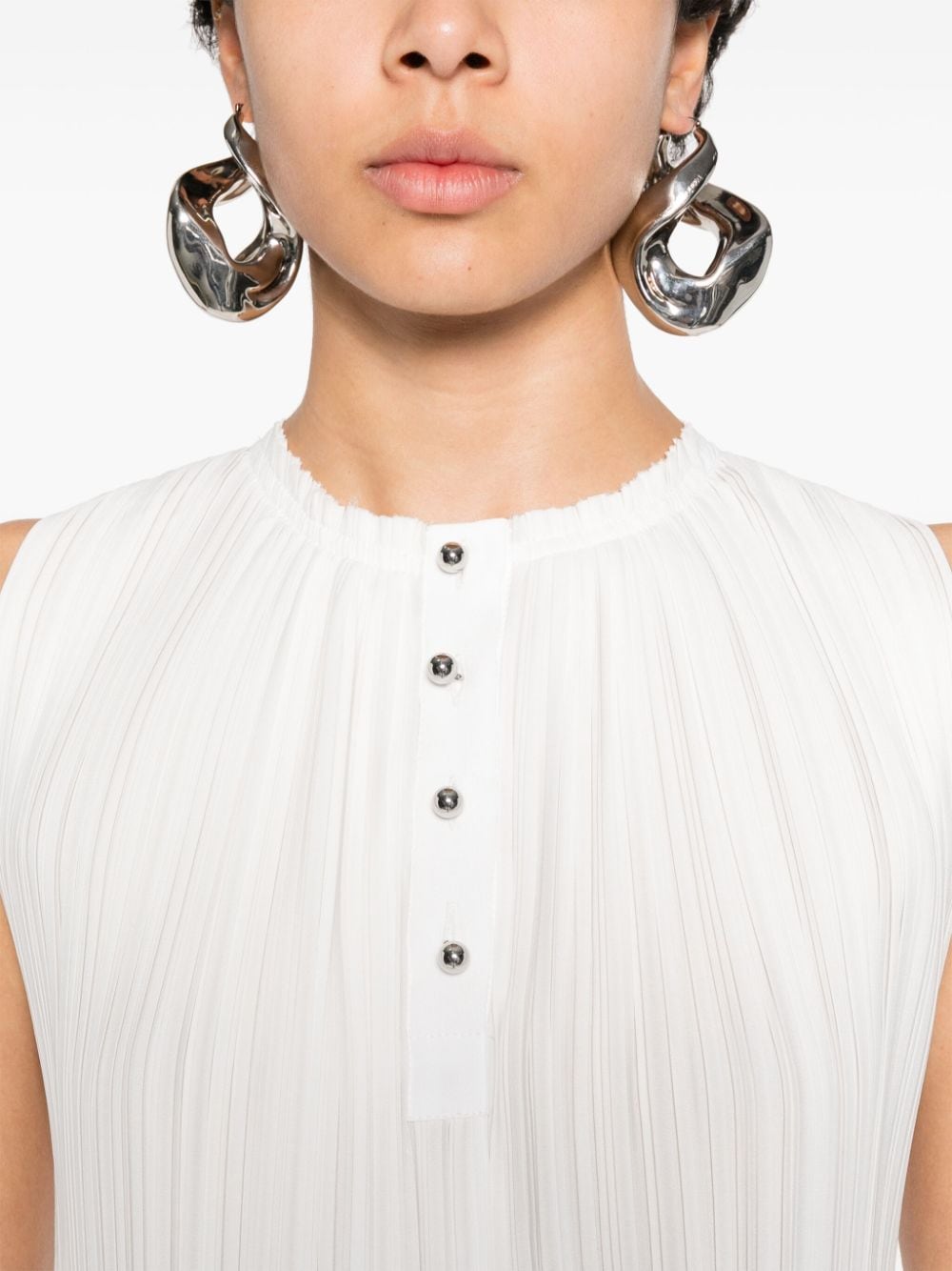 Lanvin ランバンはノースリーブのトップをプリーツしました - Image 8