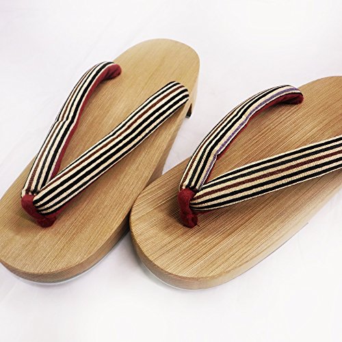 300 Years of Tradition Connected by Craftsmen Kiso Geta, Women's, Striped Pattern, Traditional Crafts, Made in Japan