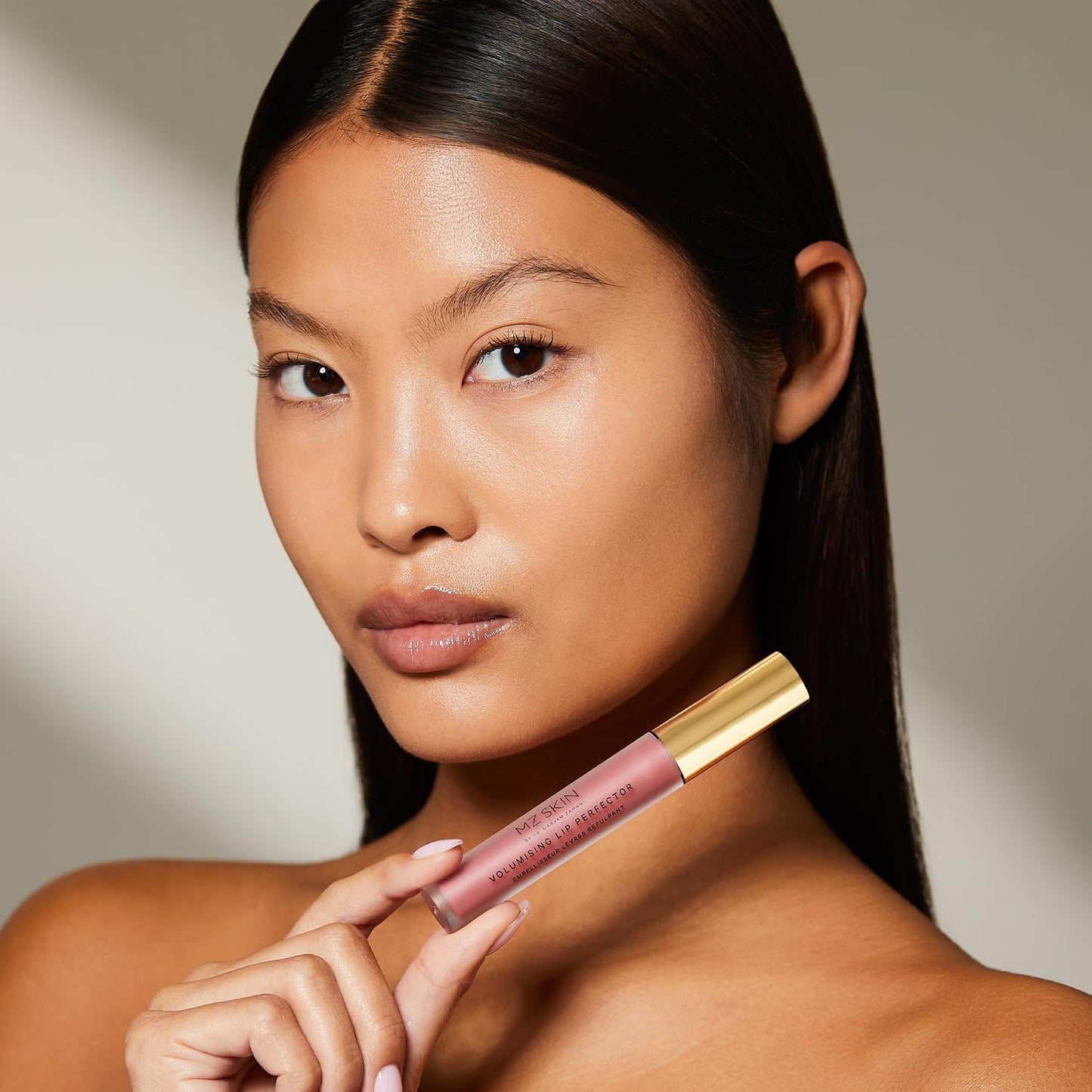 MZ SKIN Volumizing Lip Perfector | Plumping & Hydrating Lip Gloss with Peptides and Caffeine for Fuller, Smoother Lips,