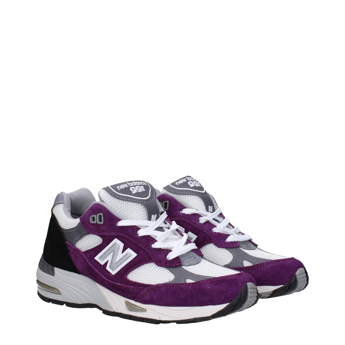 Designer Brand ニューバランススニーカー991女性生地の紫 - Image 8