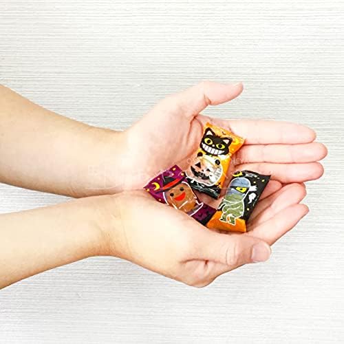 Halloween Candy, 4.4 lbs (2 kg) (Individual Packaging, Approx. 460 Pieces), 3 Flavors, Orange, Cider, Pineapple, Candy, Candy, 2.2 lbs (1 kg) x 2