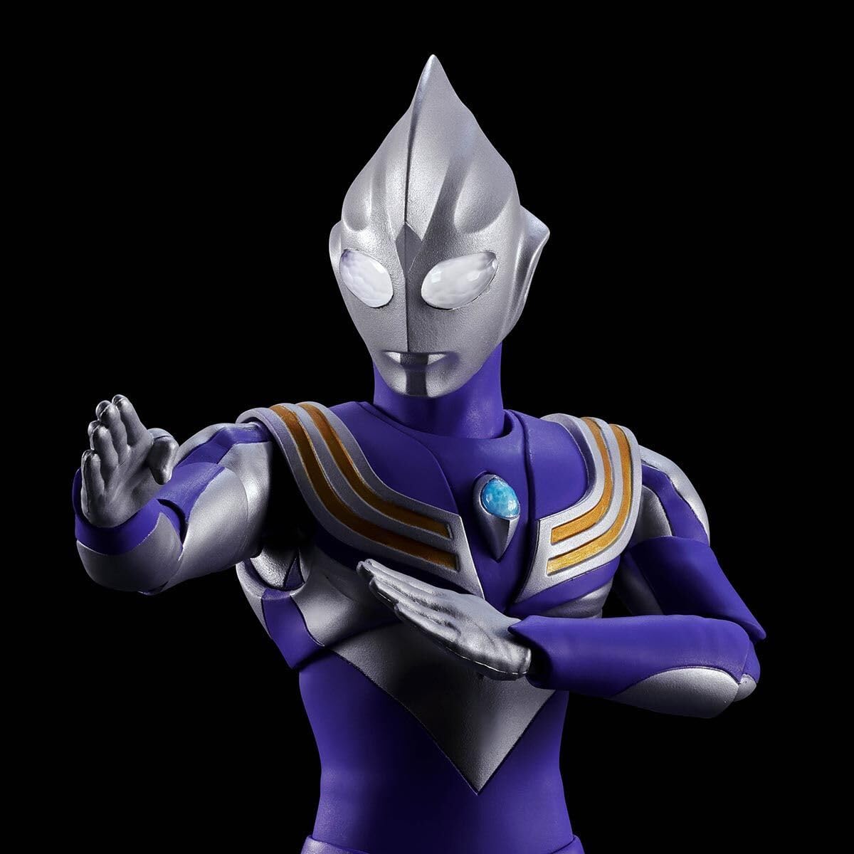 S.H. Figuarts Ultraman Tiga, Sky Type, Approx. 5.9 inches (150 mm), ABS & PVC Pre-Painted Figure