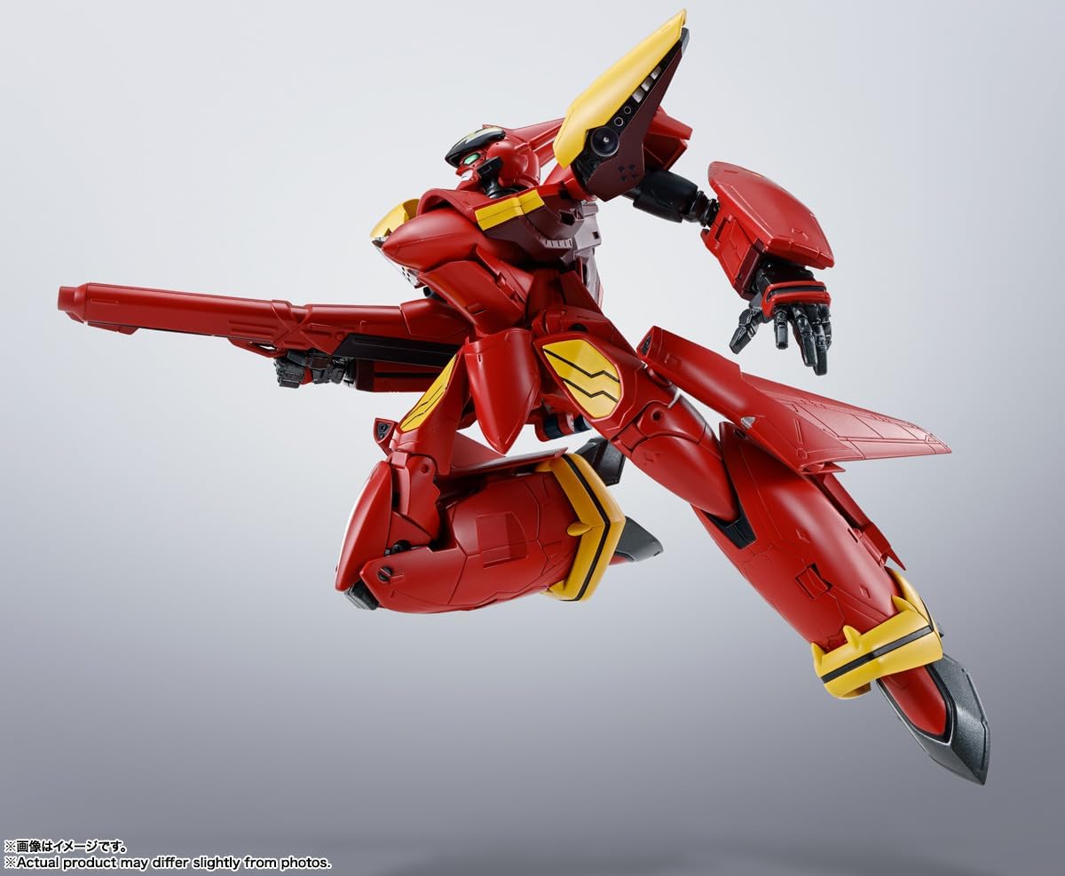 HI-METAL R Macross 7 VF-19 Kai Fire Valkyrie, Approx. 5.9 inches (150 mm), PVC & ABS & Die Cast Pre-painted Action Figure