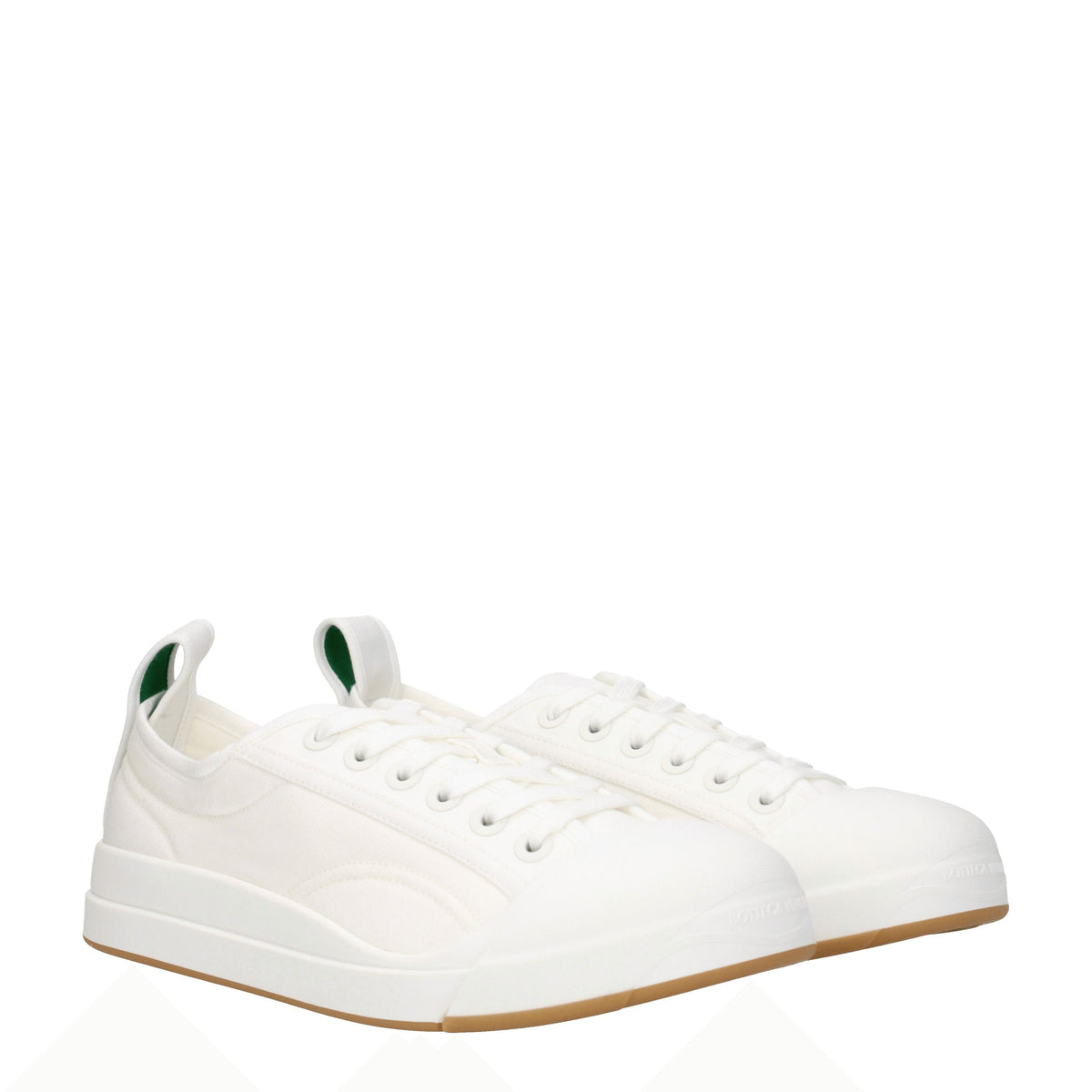 Bottega Bottega Veneta Sneakers Vulcan Man Fabric White/Optical White - Image 8