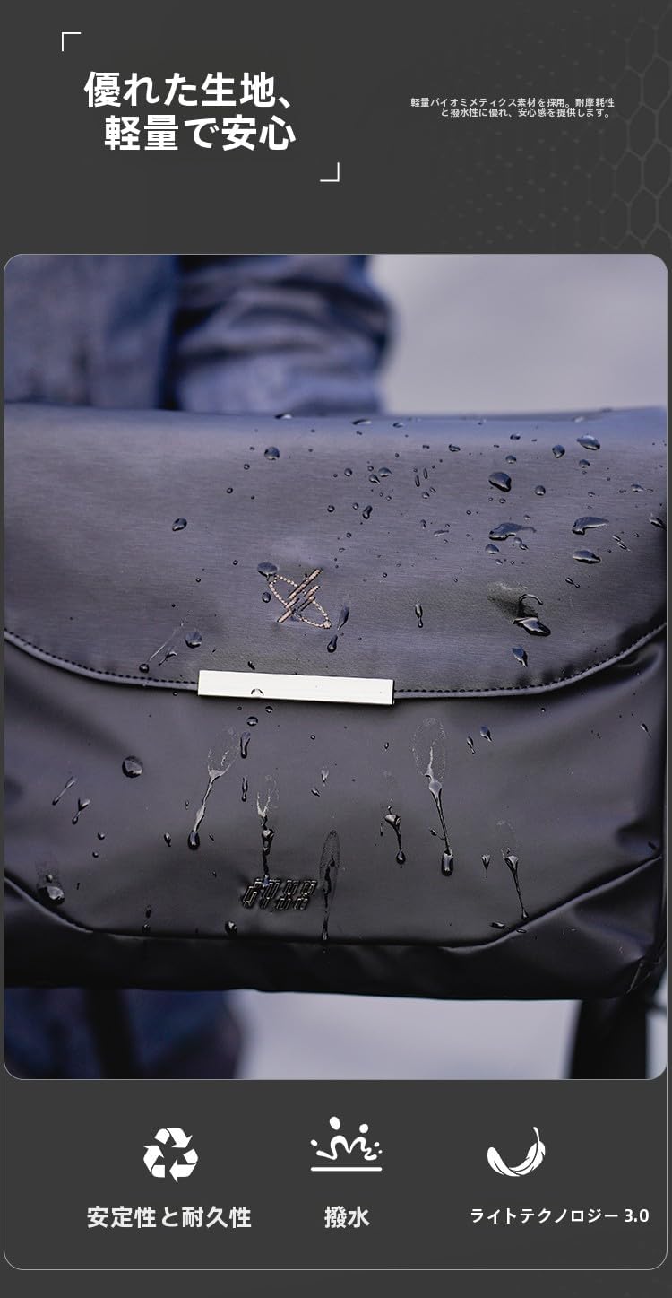 GYXX/Gaia Micro Single Pro SLR Camera Bag Men Crossbody Photography Bag Shoulder for G 7x2 Canon R 50 Fuji XT 5 XT 30 XS 20 XS 10 Nikon Sony ZVE 10, Black Pro Size (2 units, 2 mirrors), Storage Bag