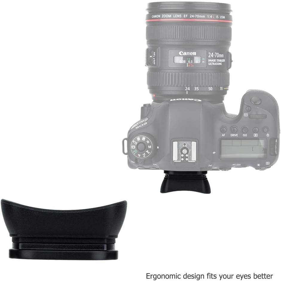 Eyecup Eyepiece Extension for Canon EOS 850D 6D Mark II 6D 5D Mark II 5D 90D 80D 9000D 70D 60D Kiss X10i X10 X9i X9 X8i X7i X90 X80 X70 Compatible Ef Eb Eyepiece