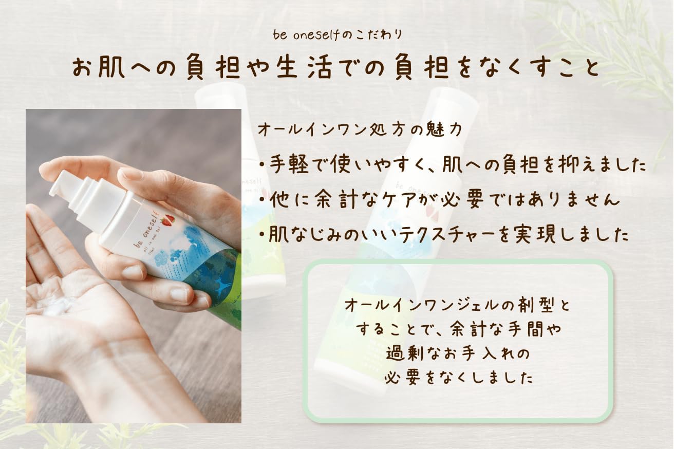 All-in-One Gel, 4.3 fl oz (115 ml), 1 Bottle, For Those Who Have Fluctuated Skin! Gently Wrapped with Strawberries and Watermelon from Nara