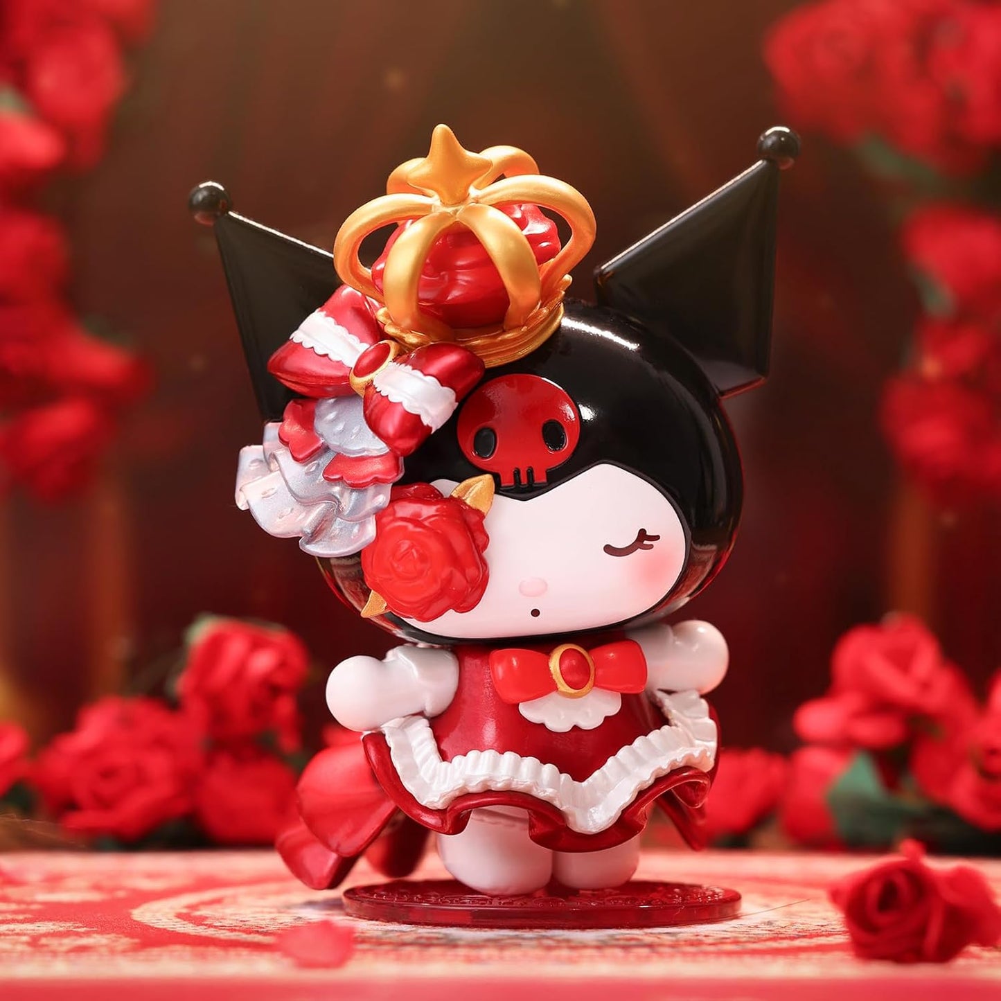 TOP TOY Sanrio Rose Knight Series 1 Piece Plush Blind Box Figure, Soft Vinyl, PVC, Gift, Birthday Toy, Romantic Evening, Chromine, My Melo, Character