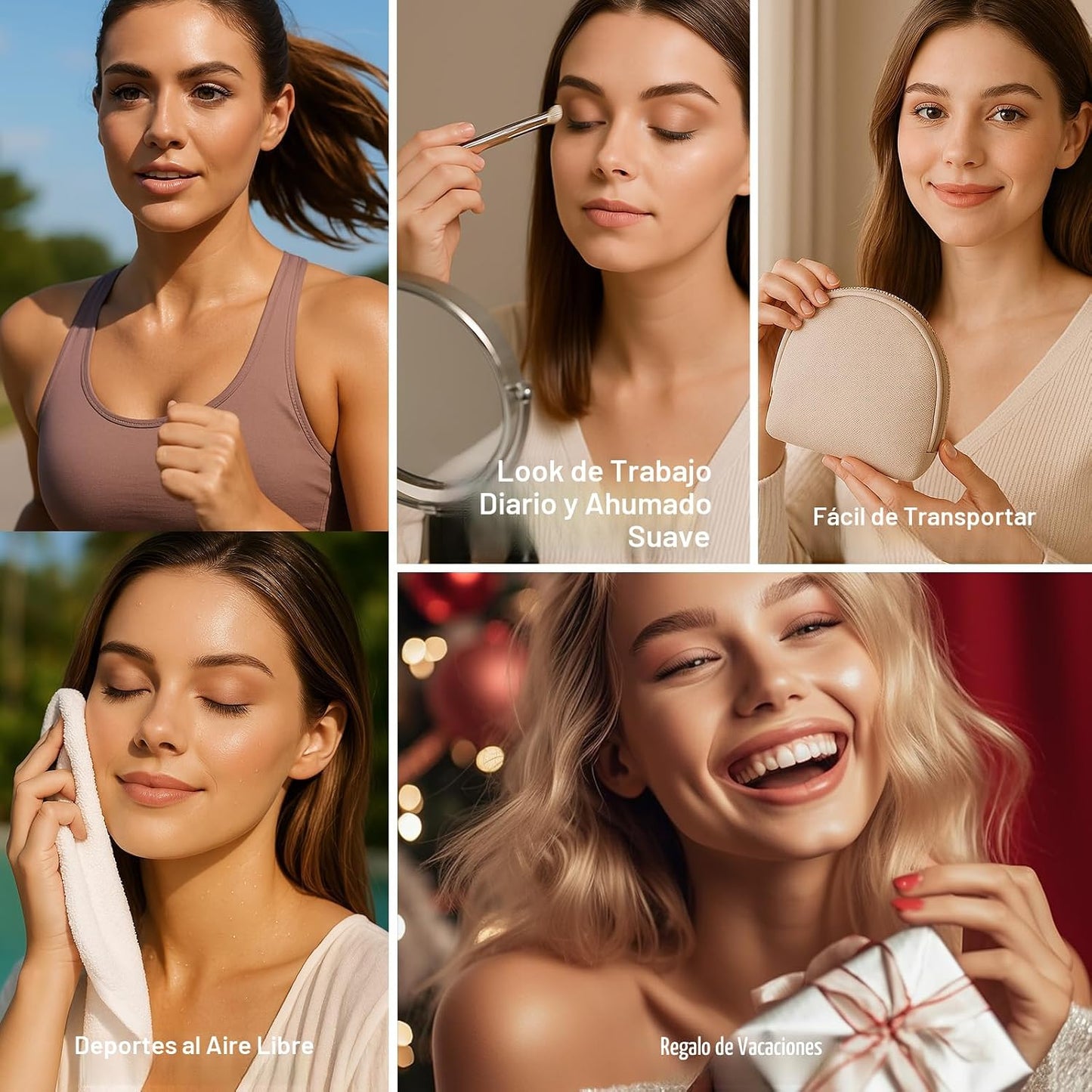 SUSIKEKI 6 Colores Mini Paleta de Sombras de Ojos Maquillaje Neutro Nude Ahumado Sombra de Ojos Taupe y Marrón Mate Paleta de Maquillaje con Espejo Altamente Pigmentado de Larga Duración Impermeable