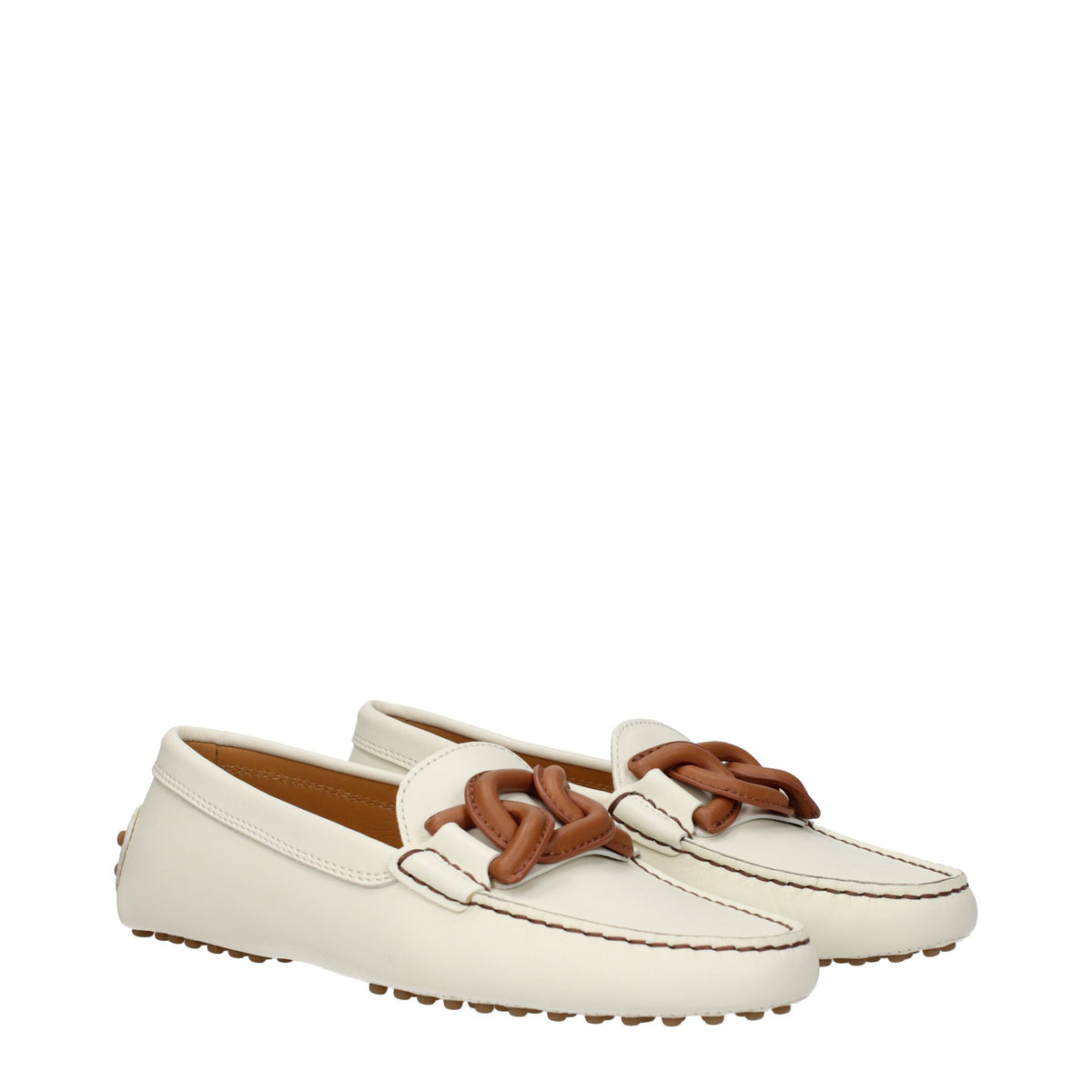 Tods トッド 'S Mocassini Women Skin White/Mousse - Image 8