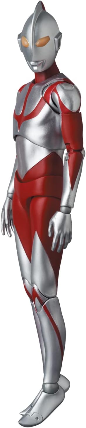 Medicom Toy MAFEX No. 207 Ultraman (Thin Ultraman Version) DX Version, Total Height Approx. 6.3 inches (160 mm), Non-Scale Painted Action Figure
